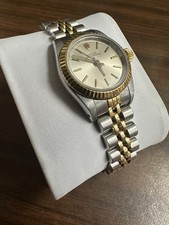 Rolex Oyster Perpetual 67193 Stainless Steel Gold Dial Jubilee Band 24mm (1988) 3