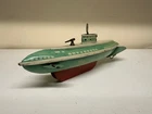 Vintage Wolverine Diving Submarine Tin Wind-Up w/Key- Wind-up Works
