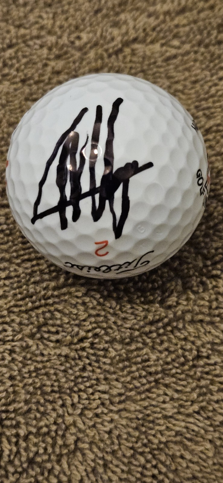 Collin Morikawa Autographed Signed Titleist 2 TRUFEEL Golf Ball JSA Harbour Town Logo PGA 