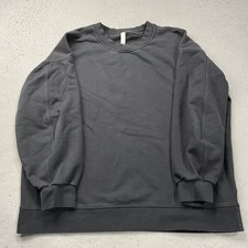 Lululemon Sweatshirt Womens 10 Black Perfectly Oversized Pullover Crewneck Gym