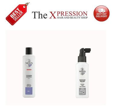 Nioxin System 5 Reiniger Shampoo Kopfhautbehandlung 300 ml 100 ml Duo UK-Verkäufer