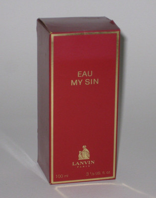 LANVIN MY SIN (EDITION 1960) Eau de Toilette SPLASH - 100 ml -VINTAGE-