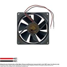 Fan Muffin Cooling DC 12V DC12V 12VDC 92mm 92x92x25 Yate Loon D90SM-12
