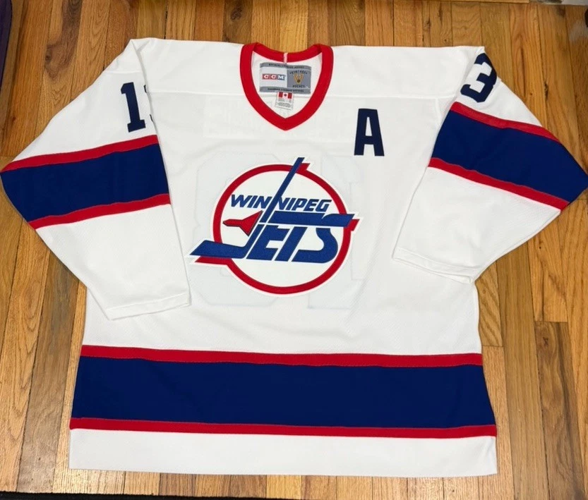 Teemu Selanne Winnipeg Jets CCM Vintage NHL Hockey Jersey Men’s