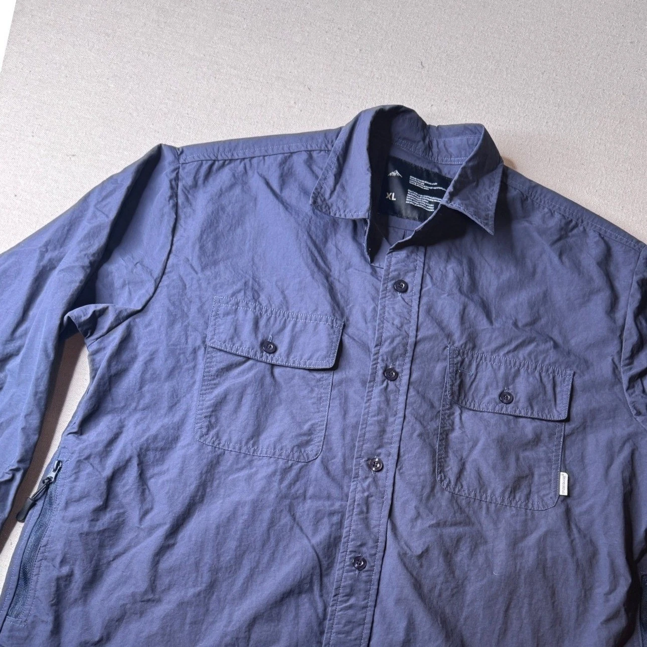 Skasee Studio Techwear Utility Shirt XL Zip Pocket Gorpcore Japanese Streetwear