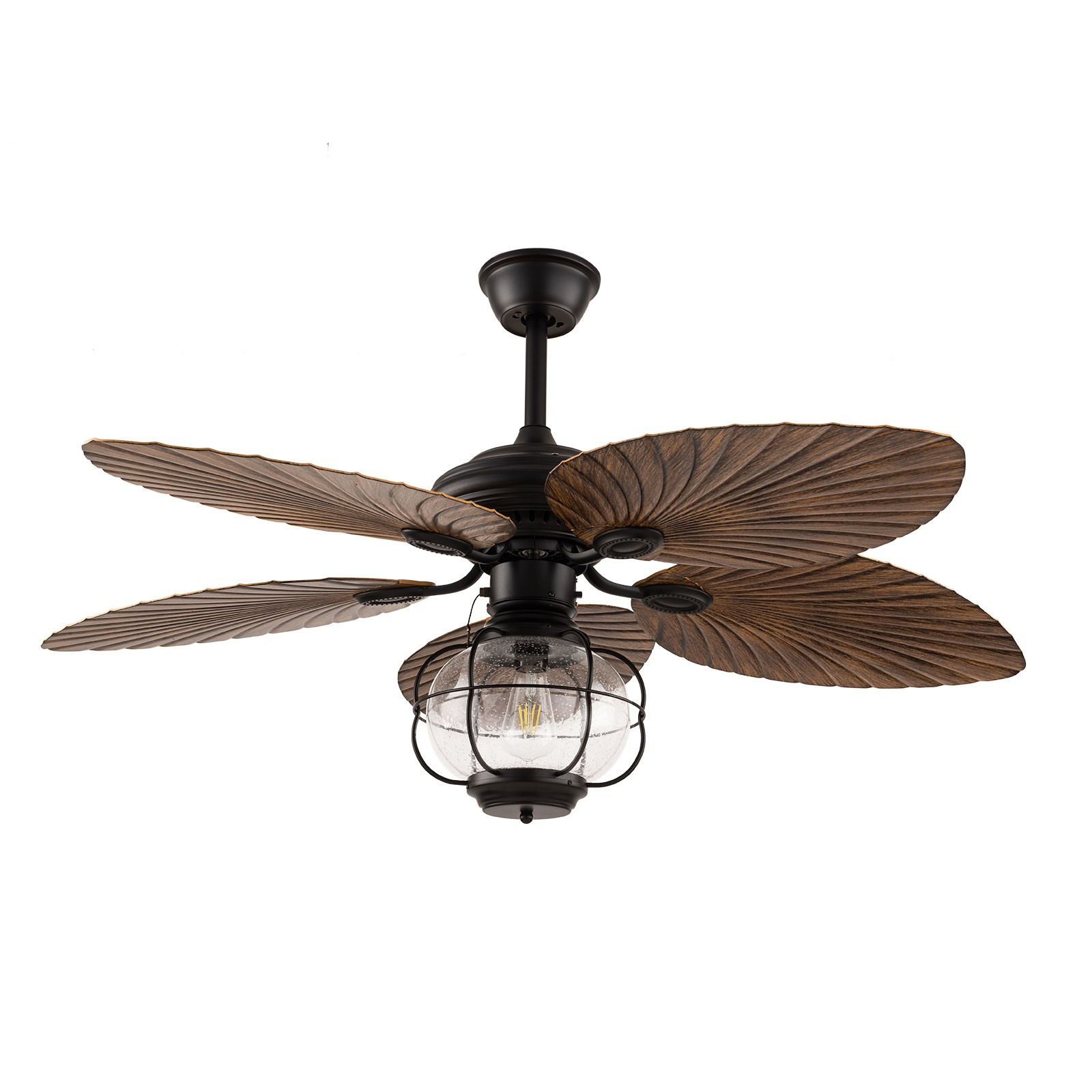 Caged Ceiling Fan Flush Mount Ceiling Fan Light Industrial Ceiling Fan Light