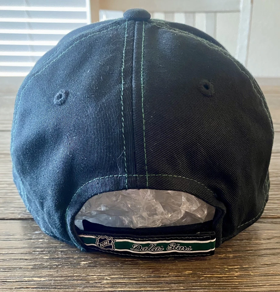 RBK Reebok Dallas Stars Gorra Gorra Correa Negra Verde NHL Hombres Mujeres’s Unisex Foto 3 de 4