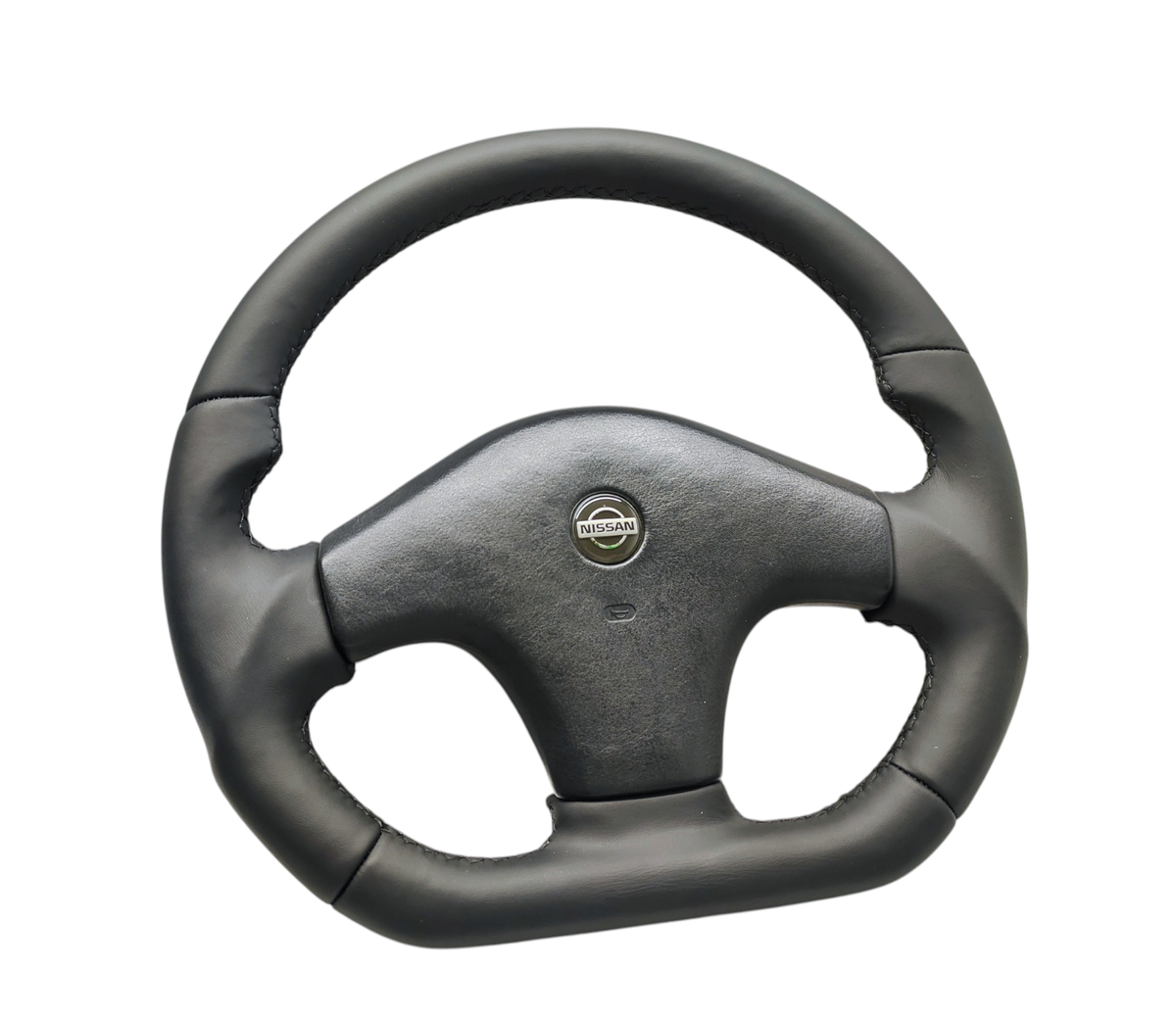 NISSAN 300ZX Z32 STEERING WHEEL FLAT BOTTOM CUSTOM NAPPA JDM