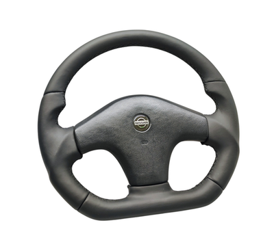 NISSAN 300ZX Z32 STEERING WHEEL FLAT BOTTOM CUSTOM NAPPA JDM