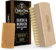 Suede  Nubuck Cleaning Kit with Soft Hog Hair Brush  Eraser