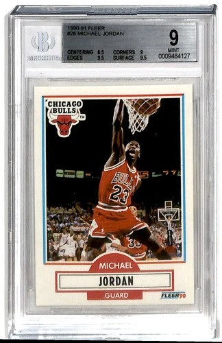 1990-91 Fleer Michael Jordan #26 BGS 9 ES6-7