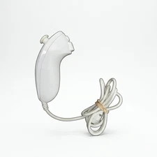 Nintendo Wii Nunchuk White OEM Official Genuine Controller RVL-004 Tested