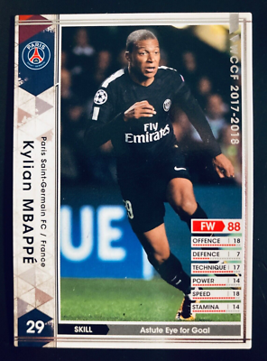 2017-18 Panini WCCF Extra Kylian Mbappe rare PSG Paris St-Germain