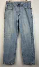 Vtg Levis 550 Jeans Mens 31 x 30 Light Wash 100 Cotton Red Tab Blank Read