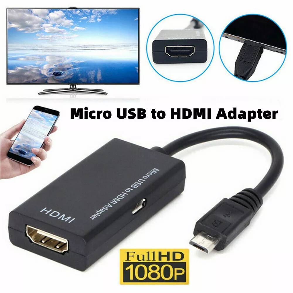 Micro USB to HDMI Cable MHL Adapter 1080p HD TV Android Phone Samsung HTC eBay