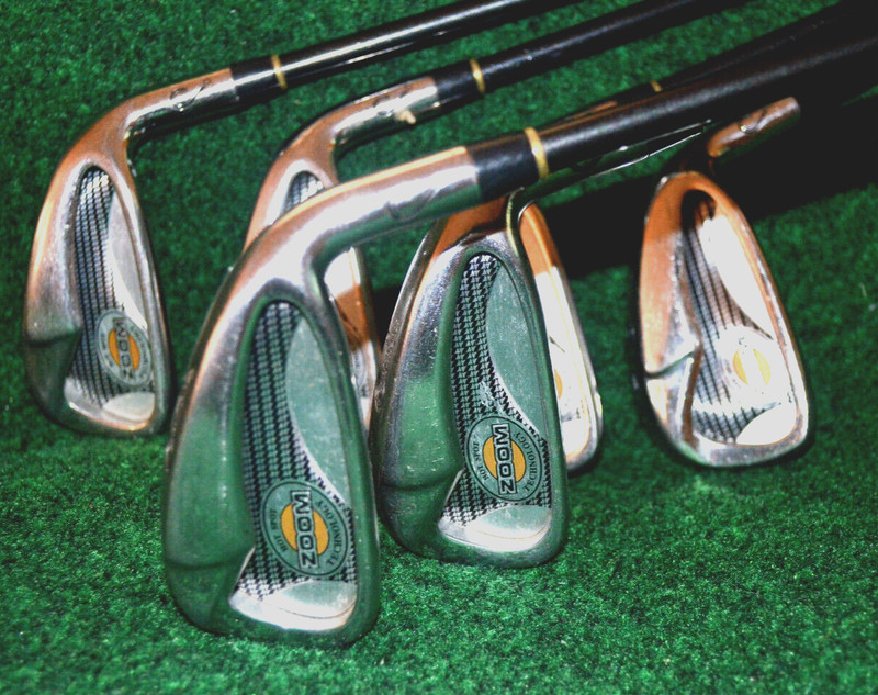 Confidence Golf Zoom Hot Spot 3-4-6-7-8-9-Iron Set Stiff Graphite