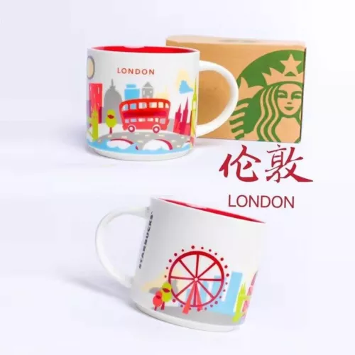 New 2024 Starbucks Cities Mug London "You Are Here" YAH Coffee Mug 14oz Cup Gift - Picture 4 of 4
