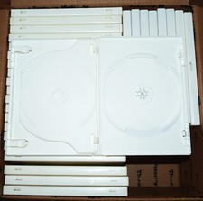 29 Pack 14mm Standard White Double CD/DVD Case