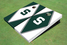 Michigan State University "S" Alternating Diamond Cornhole Boards