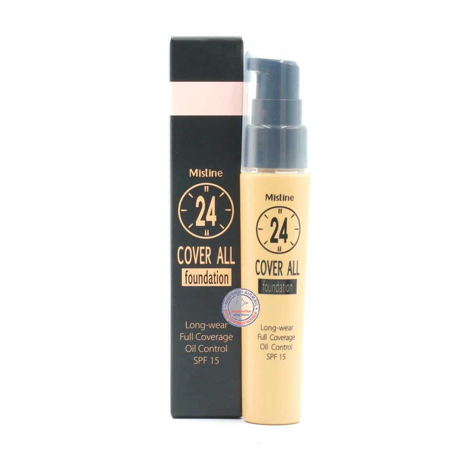 Mistine 24 Cover All Foundation Full Coverage Oil Control : F1 Light Skin 25g x2 - Image 2 of 4