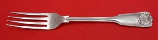 Fiddle and Shell By Spaulding and Co. Sterling Silver Banquet Fork 8 1/8"