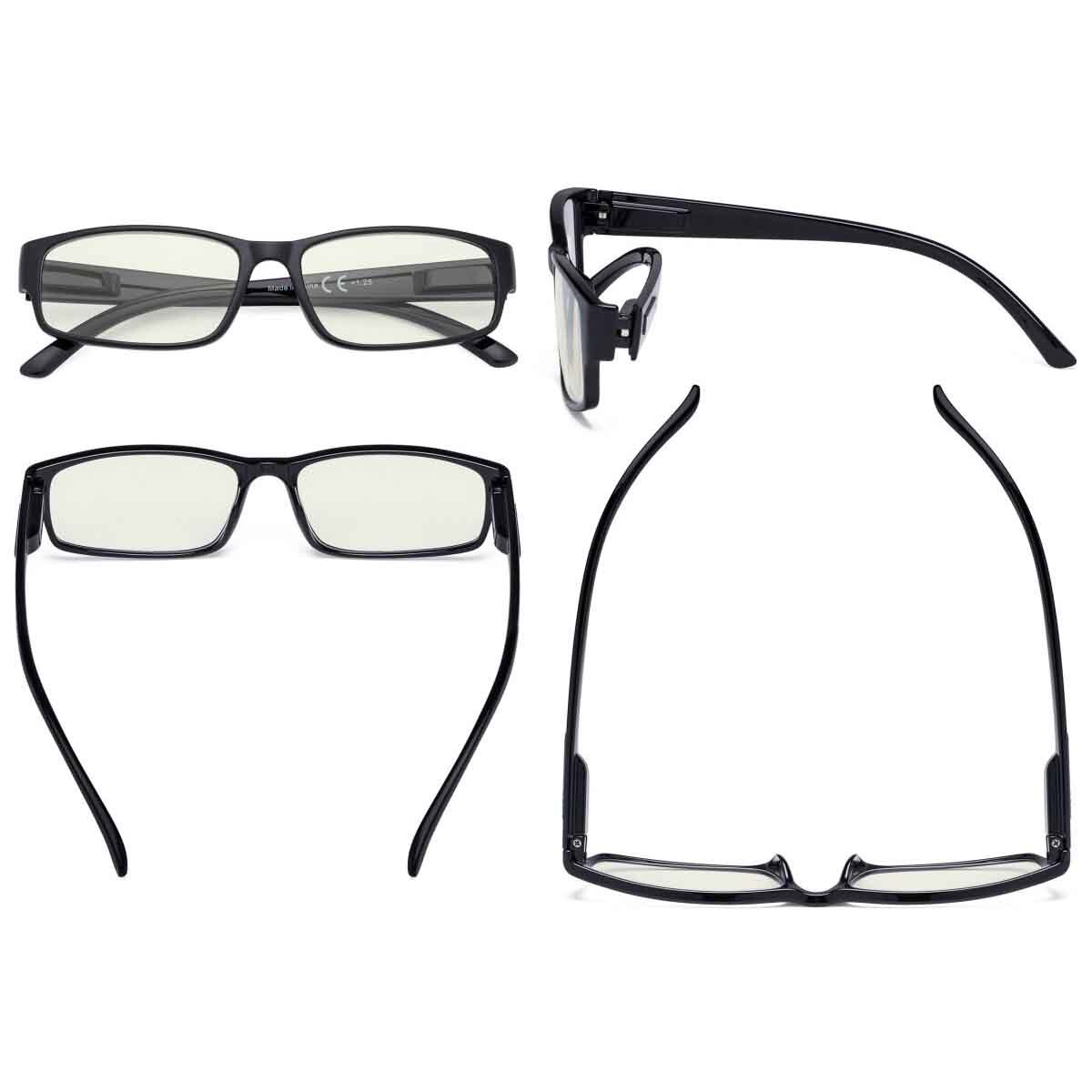 3 Pack Rectangle Blue Light Blocking Reading Glas… - image 3