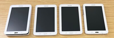 4 Defective Samsung Galaxy Tab E Lite SM-T113 8GB, Wi-Fi, 7in - White