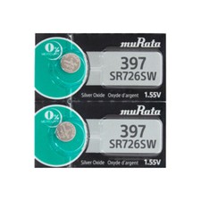 2 Murata 397 Button Cell 1.55V Batteries - Replaces Sony