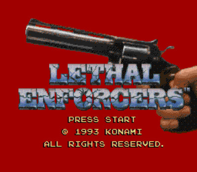 Lethal Enforcers - Sega Genesis Game Only