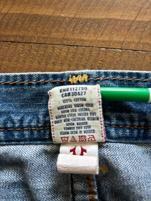 True Religion Nathan Giant Big T Seat 34 | eBay