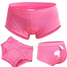 Womens 3D Gel Padded Bike Underpants Cycling Underwear Shockproof Shorts Pants