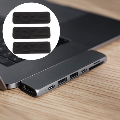 3 Set Computer Port Charging Dust Cover Charging Port Plug - Zdjęcie 3 z 12
