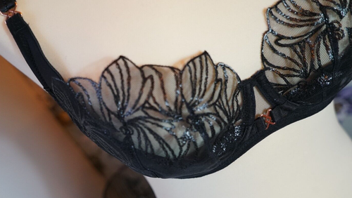 Gossard VIP Lavish Uplifting Balconette Black Bra Underwired 38E - Picture 4 of 22
