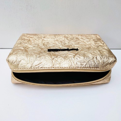 MAC Gold Makeup Cosmetic Bag, Large Size, Travel Toiletry Pouch Case, Brand New! - Picture 8 of 8