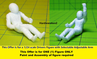 PARTS - DIORAMA - SITTING DRIVER FIGURE -  1/24 SCALE
