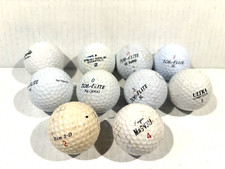Golf Balls Assorted Top Flite Ram Noodle Magnum Pinnacle Ultra Lot of 10