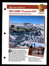 "MiG-23BN FLOGGER-F/H" MIKOYAN War Plane Aircraft of World Spec Sheet 5.114