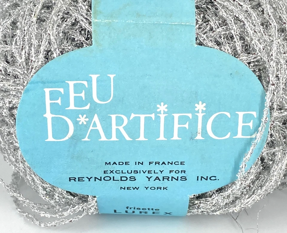 Reynolds Feu d'Artifice Yarn - Silver - 57% Viscose 43% Lurex - 20 gr - France - Image 2 of 4