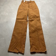 Vintage 70s Sears Flare Leg Corduroy Pants Women  s nos Hippie Bootcut 24x34