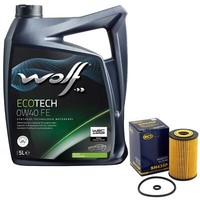 MotoröL Set 0W40 5 Liter + ÖLfilter Sh 435 P FüR Mercedes A-Klasse W168 Vaneo