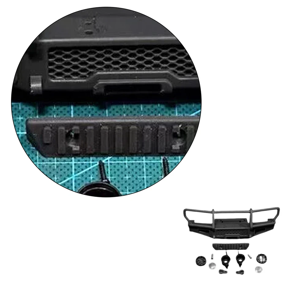 New Bumper RC Car Parts Upgrade DIY Accessories For MN1/12 MN82 MN-82 Truck 1:gO - Image 4 of 4