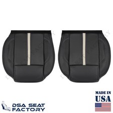 Für 2010-2014 Ford Mustang Gt Coupe Vorne Unten Sitzbezüge - LEDER SCHWARZ