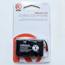 RadioShack Cordless Phone Battery 600mAh 3.6V Ni-Cd 2302354 NEW