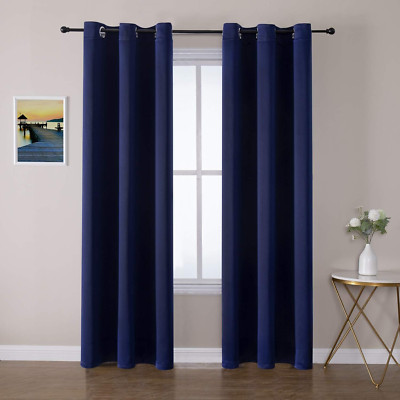 Cortinas opacas con ojales para dormitorio y sala de estar