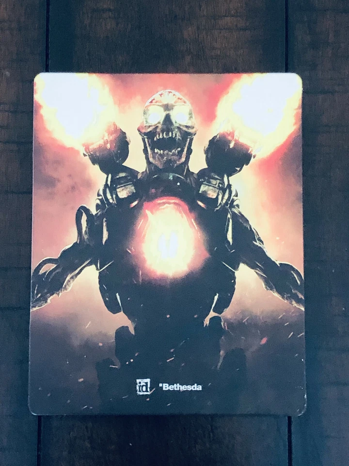 PS4 Xbox One Doom 2016 Steelbook Case ONLY (NO DISC, NO GAME) Bethesda - Image 3 of 4