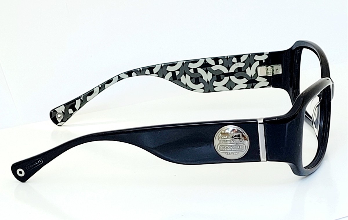 Coach Black Sunglasses with White Coach-Embossed Case Coach Coach Sunglasses in White | Target Optical main image 3