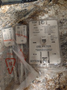 Lot of (3) SEALED BEIGE EXCELSUS TECHNOLOGIES DSL FILTER Z-330 TJA Z-BLOCKER