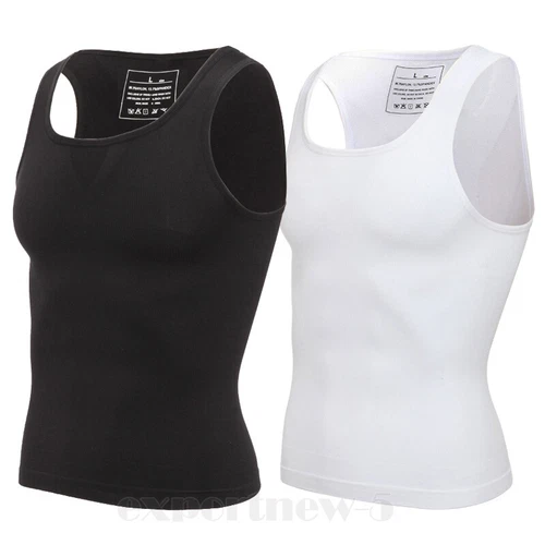 Fajas Colombianas para Hombres Men BODY SHAPER ABDOMEN CONTROL TANK Slim Girdles - Picture 8 of 42