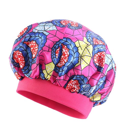 Baby Kids Girls Satin Printed Adjustable Bonnet Sleeping Nightcap Hat Head Cover - Picture 41 of 60