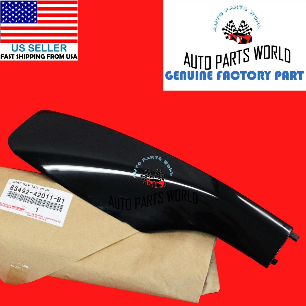 GENUINE TOYOTA 01-03 RAV4 FRONT LEFT DRIVER ROOF RACK LEG COVER